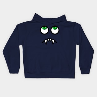 Over It Monster Face Kids Hoodie